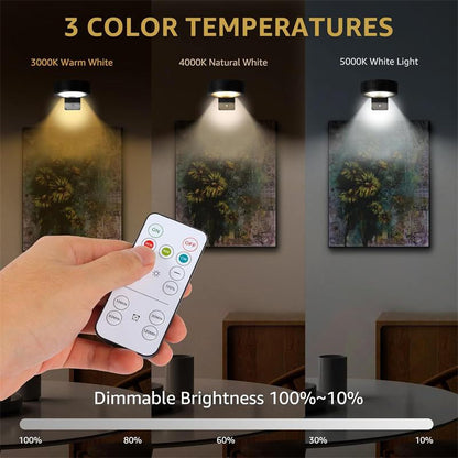 Battery Required Wall Mounted Light with 3 Lighting Modes, Wireless Magnetic Painting Light with Remote Control, Novelty Lighting for Home Decor, Multifunctional Ambient Lights #TOP PICKS