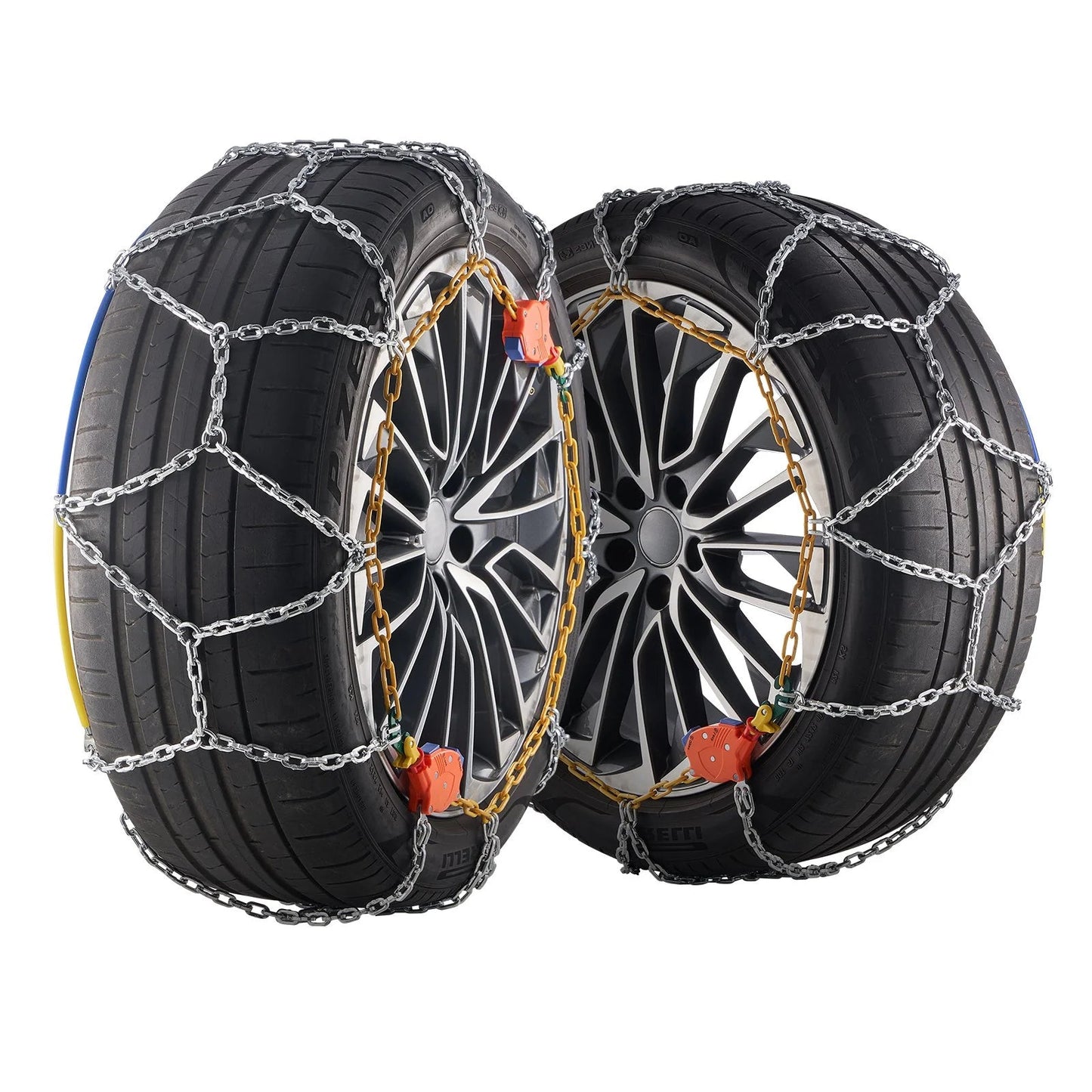 VEVOR Auto Tightening Snow Chains Diamond Mesh Anti-Slip Traction Wheel Chains