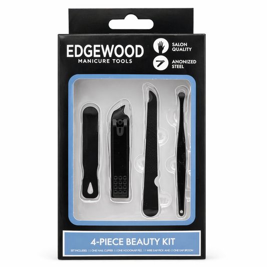 Salon Quality 4 Piece Manicure Kit - Travel Size