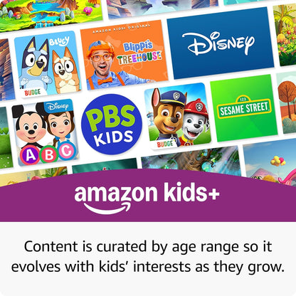 Amazon Fire HD 10 Kids Tablet (Newest Model) Ages 3-7 | Bright 10.1" HD Screen with Included Ad-Free and Exclusive Content, Robust Parental Controls, 13-Hr Battery, 32 GB, Blue