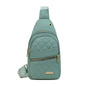 Solid Color Quilted Fanny Pack - Casual Zipper Chest Belt Bum Bag, Adjustable Sling Bag for Daily Use, Lightweight & Waterproof