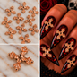 Queen - Nail Charms 10pc - #382 Rose Gold Crosses