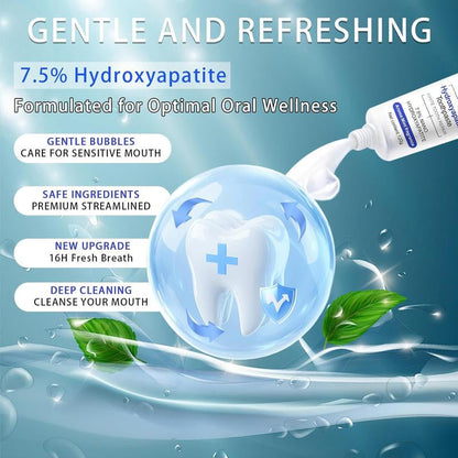 Beamach Hydroxyapatite Toothpaste 7.5% for Enamel Repair & Teeth Whitening Refreshing Flavor Fluoride-Free 4.23Oz Gentle Formula for Sensitive Teeth Care