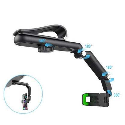 Good Quality New 1080° Multi-Function Sun Visor Universal 360 Degree Rotating Phone Holder Suitable for Any Scene Car Holder -Rotatable and Retractable