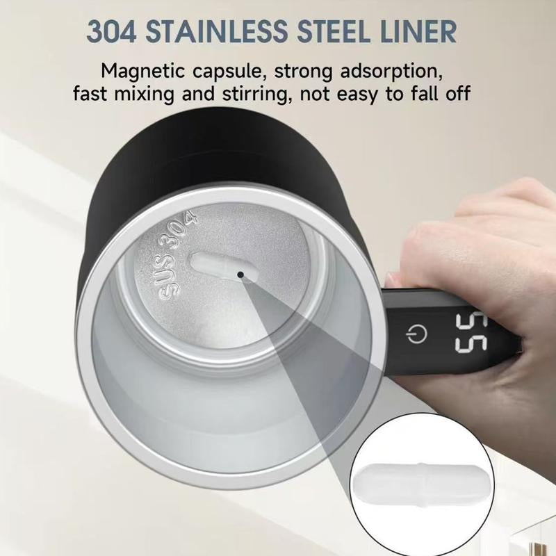 Portable Automatic Mixing Cup, USB Rechargeable Magnetic Mixing Cup, Multifunctional Coffee Mixing Cup, Self Stirring Mug for Home Kitchen