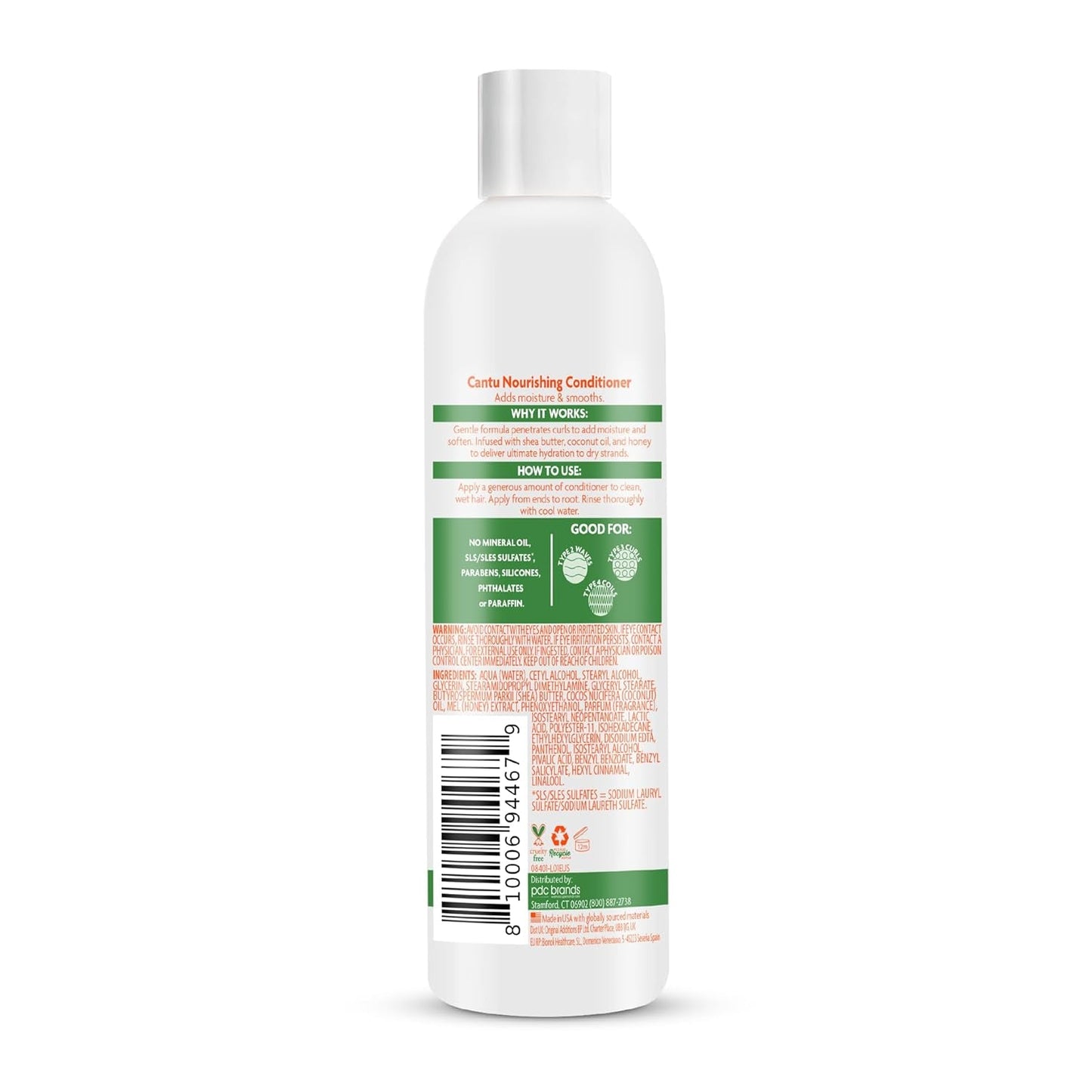 Cantu Care for Kids Haircare Regimen Set with Large Size Shampoo + Conditioner + Detangler + Leave-In Conditioner (Pack of 4)