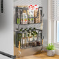 【Holiday Deals】San Dream Magnetic Shelf for Fridge Spice Rack Organizer Magnetic Fruit Basket for Refrigerator Laundry Organizer Spice Snacks Magnet Fridge Shelf-1Pc&2Pcs
