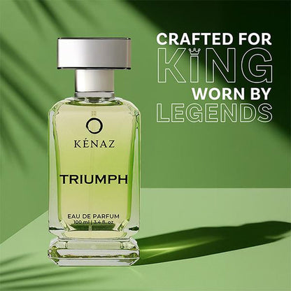 KENAZ AROMATIC ARTISTRY TRIUMPH | Men'S Fragrance | Perfume for Men | Cedar Top Note | 100 Ml Pack | 3.4 Fl. Oz. | Woody and Spicy Fragrance | Gift for Men | Eau De Parfum EDP