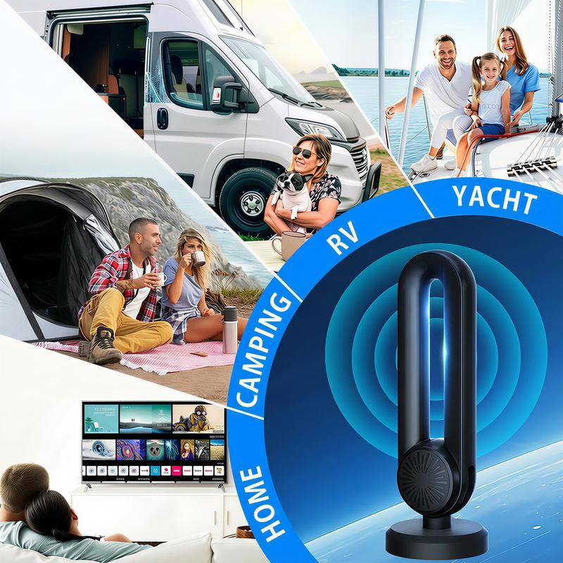 High-Performance Indoor TV Antenna for Smart TVs - Easy Installation, Strong Magnetic Base, Long Range Reception for Local Channels
