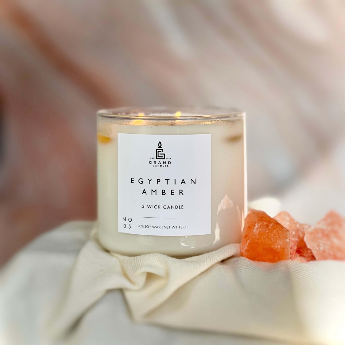 Egyptian Amber Candle