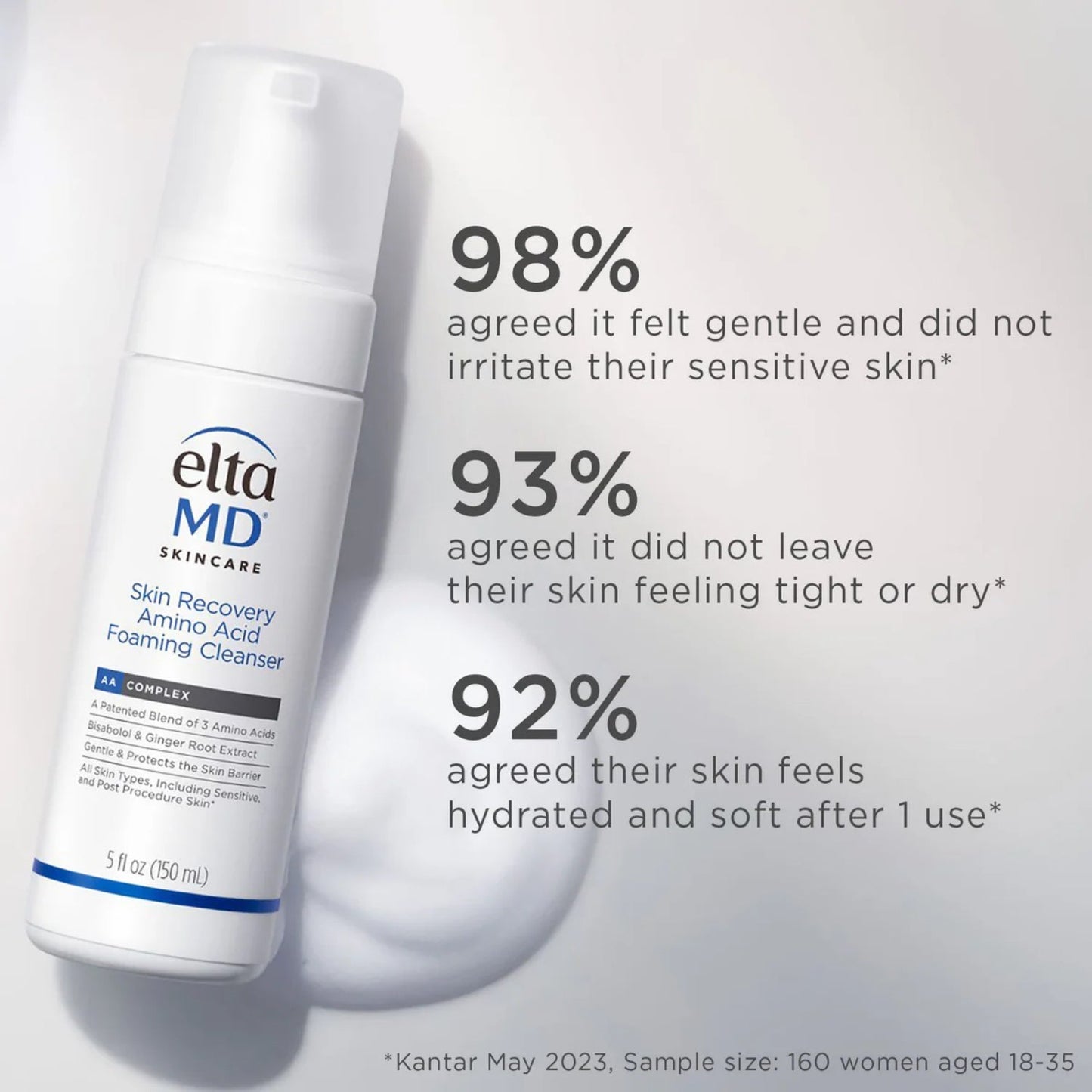 EltaMD Skin Recovery Amino Acid Foaming Cleanser 1 Oz