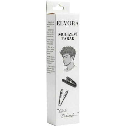 Elvora Miracle Comb Volumizing Hair Styling Tool Black