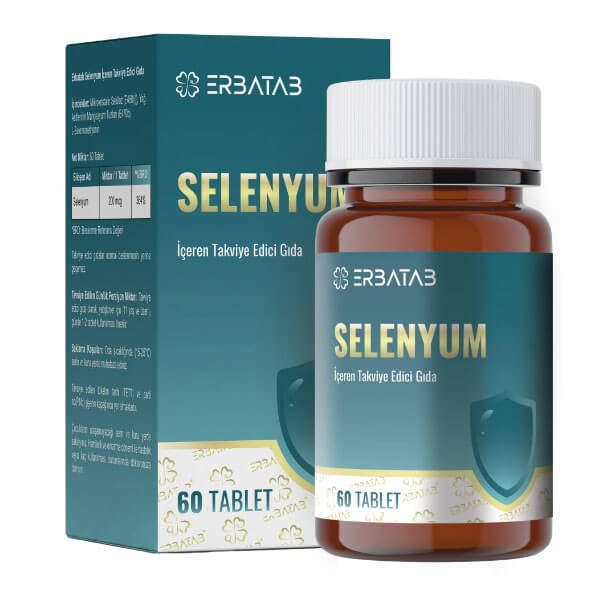 Erbatab Selenium 200 mcg Antioxidant Support 60 Tablets