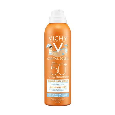 Vichy Capital Soleil Kids Sunscreen SPF 50+ - High UVA/UVB Protection, Sand Resistant & Hypoallergenic Spray for Children - 6.76 fl oz