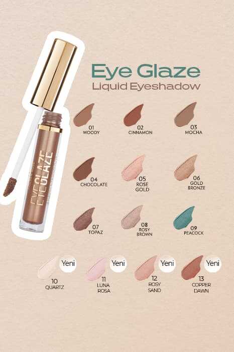 Golden Rose Eye Glaze Liquid Eyeshadow 13 Copper Dawn Copper Liquid Eyeshadow