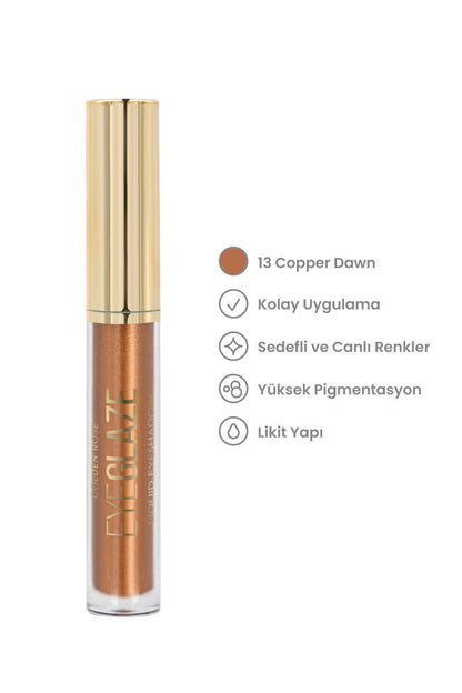 Golden Rose Eye Glaze Liquid Eyeshadow 13 Copper Dawn Copper Liquid Eyeshadow