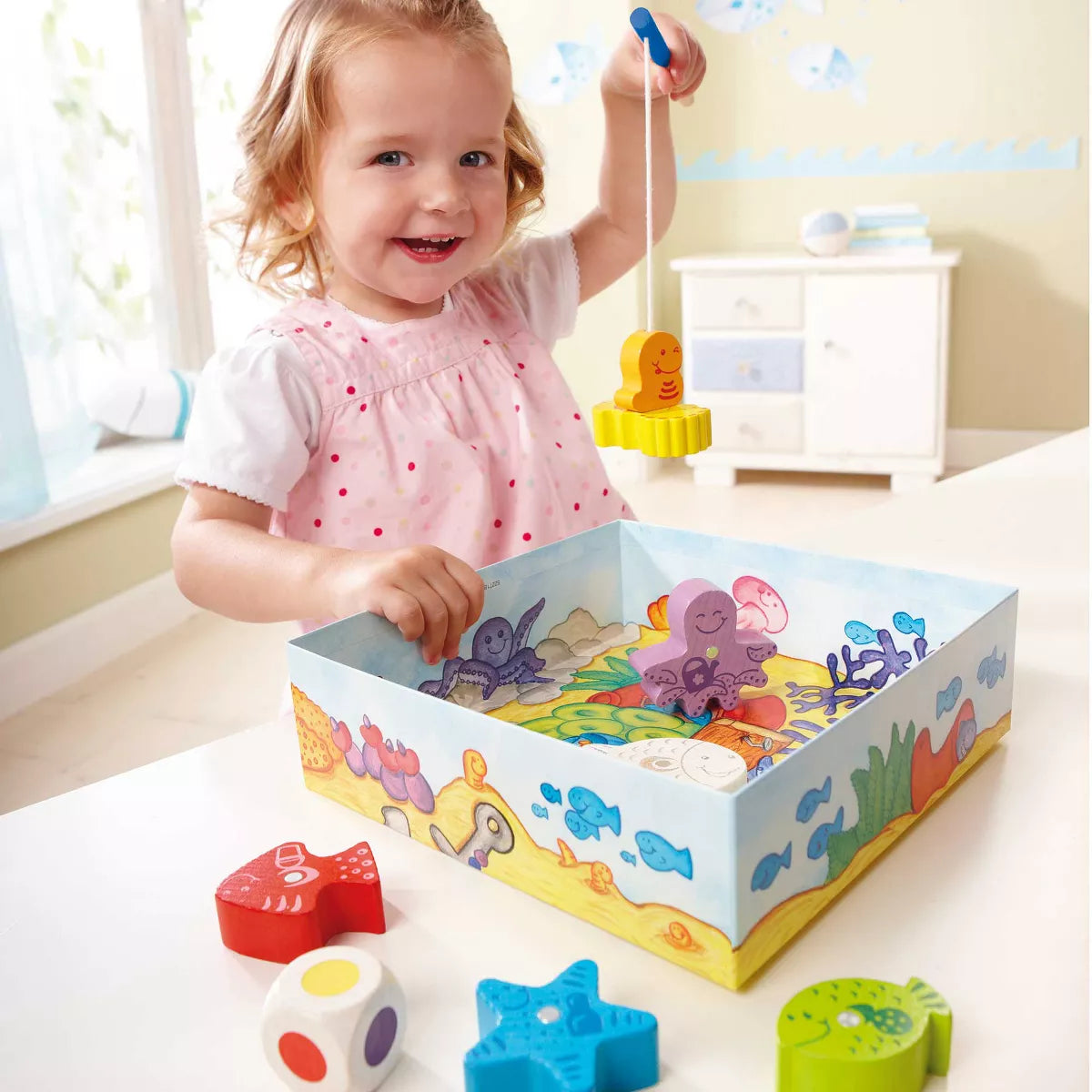 HABA My Very First Games - Here Fishy Fishy! Magnetic Fishing Game Ages 2+ Made in Germany Toddler Games, Learning Toys, Preschool Toys