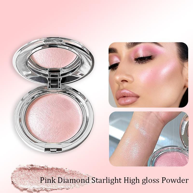 3-Piece Sun-Kissed Bronzer & Highlighter Set | Diamond Flash & Pearlescent Glow! Mashed Potato Cream Formula - Long-Lasting & Non-Smudged. Rose Gold Case for Face Brightening & Contouring!