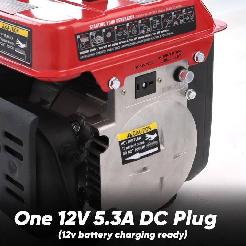 Powersmart 1200-Watt Portable Generator with Super Quiet, Ultralight for Camping, Storm Weather, PS50, Hurricane Season, Generators for House Power, Fuse Machine