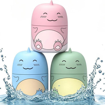 3PCS Toilet Bowl Cleaner Bottle, Cute Dinosaur-Shaped Bathroom Toilet Tank Cleaner with Ocean, Jasmine, and Peach Scent Full Head Coverage