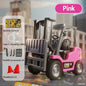 Hotfree 1/64 Mini RC Forklift, Remote Control Excavator, 11 Channel 2 Mode 2.4Ghz Remote Control Alloy Construction Vehicles Set with USB-C Rechargeable, 2 in 1 Transformable Lift Fork & Hook, Birthday Christmas Gift for Kids Adults Boys and Girls