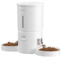 Miaoscal Dual Cat Automatic Feeder, 4.2L Smart Food Dispenser with Timer, Portion Control & Voice Recording