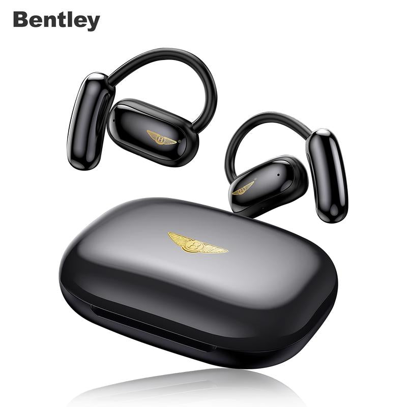 Bentley Bluetooth 6.0 Headphones Open-Ear Waterproof Wireless Hi-Fi Audio with Noise Cancellation & Sporty Design Ideal for Office Sports Study and Audio Calls Gift Box Packaging