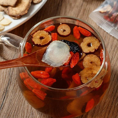 60 Bag Kidney Tea Formula Ginseng Five Treasure Tea Organic Kidney Cleanse Detox Tea Ginseng Red Date Mulberry Herbal Formula Hinese Chinese Health Tea for Men Women