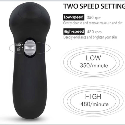 CLSEVXY Electric Face Spin Cleansing Brushes with 6 Brush Heads for Deep Cleansing, Gentle Exfoliating, Removing Blackheads & Massaging - Cleanser, Facial Wash, Facial Cleansing, Skin Repair