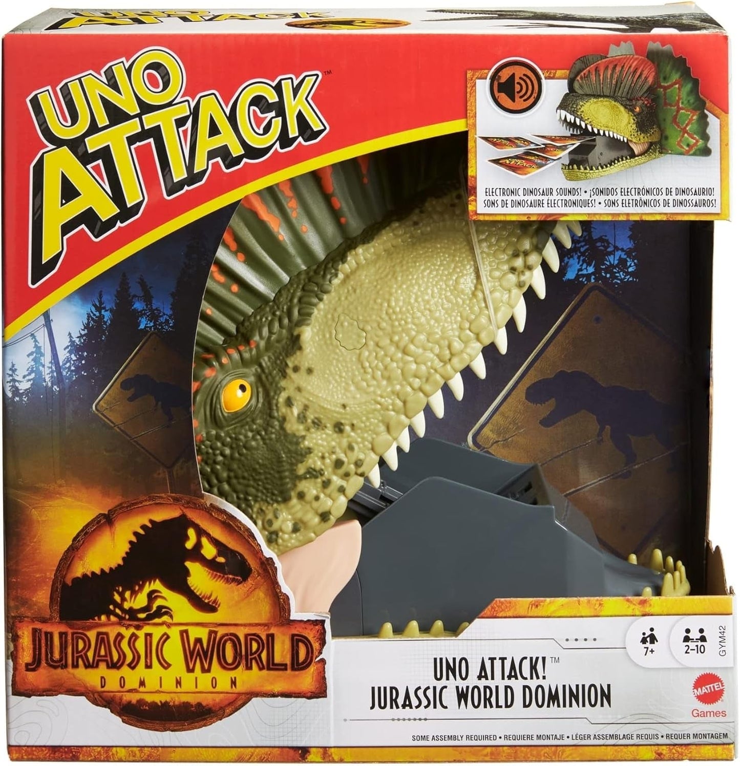 Mattel Games UNO Attack Mega Hit Card Game with Random-Action Launcher with Lights & Sounds & 112 Cards, Kid, Teen & Adult Game Night Gift Ages 7 Years & Older (Amazon Exclusive)