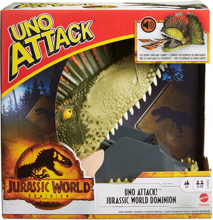 Mattel Games UNO Attack Mega Hit Card Game with Random-Action Launcher with Lights & Sounds & 112 Cards, Kid, Teen & Adult Game Night Gift Ages 7 Years & Older (Amazon Exclusive)
