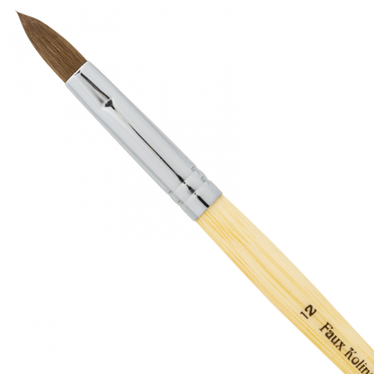 AmericaNails - Acrylic Brush Faux Kolinsky  #12 (Synthetic)(Pressed)
