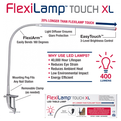 AmericaNails - FlexiLamp - Touch XL Table Lamp