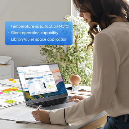 RNRUO 15.6" Windows 11 Laptop, 32GB RAM 512GB SSD, Intel Pentium Gold 6500Y up to 3.4Ghz with Office 2024 1920*1080 IPS FHD Display for Student, Home Office, Business, Dard Gray