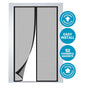 Flux Phenom Magnetic Screen Door Hands-Free Mesh Easy Install 2 Pack 38 X 82