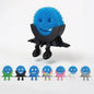 Creative Hanging Sponge Holder with Drainage/Traceless Glue, 3D Printing Countertop Funny Sponge Holders for Kitchen Sink, Keeps Your Sponge Dry & Smiling, for Scrub Daddy Holder (1, Blue)