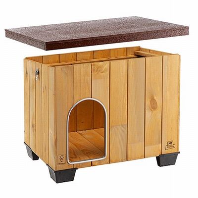 Ferplast Baita 80 Wooden Dog Kennel Weatherproof 69x102x68 cm