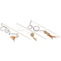 Ferplast Natural Cat Teaser Wand for Interactive Play 1 Count