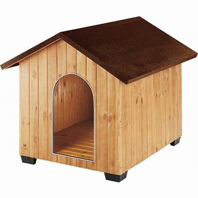 Ferplast Domus Maxi Wooden Dog House Weatherproof Shelter 127.5cm