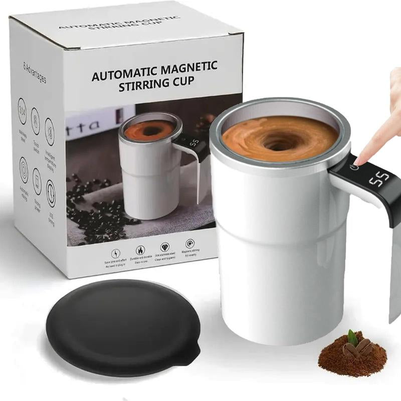 Portable Automatic Mixing Cup, USB Rechargeable Magnetic Mixing Cup, Multifunctional Coffee Mixing Cup, Self Stirring Mug for Home Kitchen