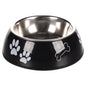 Flamingo Divar Paw Print Metal Dog Bowl Large 900 ml