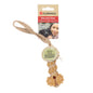 Flamingo Guma Hemp Wrapped Rubber Bone Dog Toy 32 cm