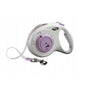 Flexi Select Retractable Tape Dog Leash Gray & Lilac 7m
