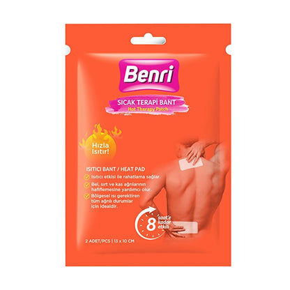 Benri Heat Therapy Patches for Targeted Comfort 2 Count
