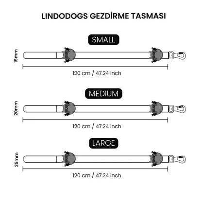 Lindo Large Dog Leash Durable Recyclable Lead 25mm-120cm