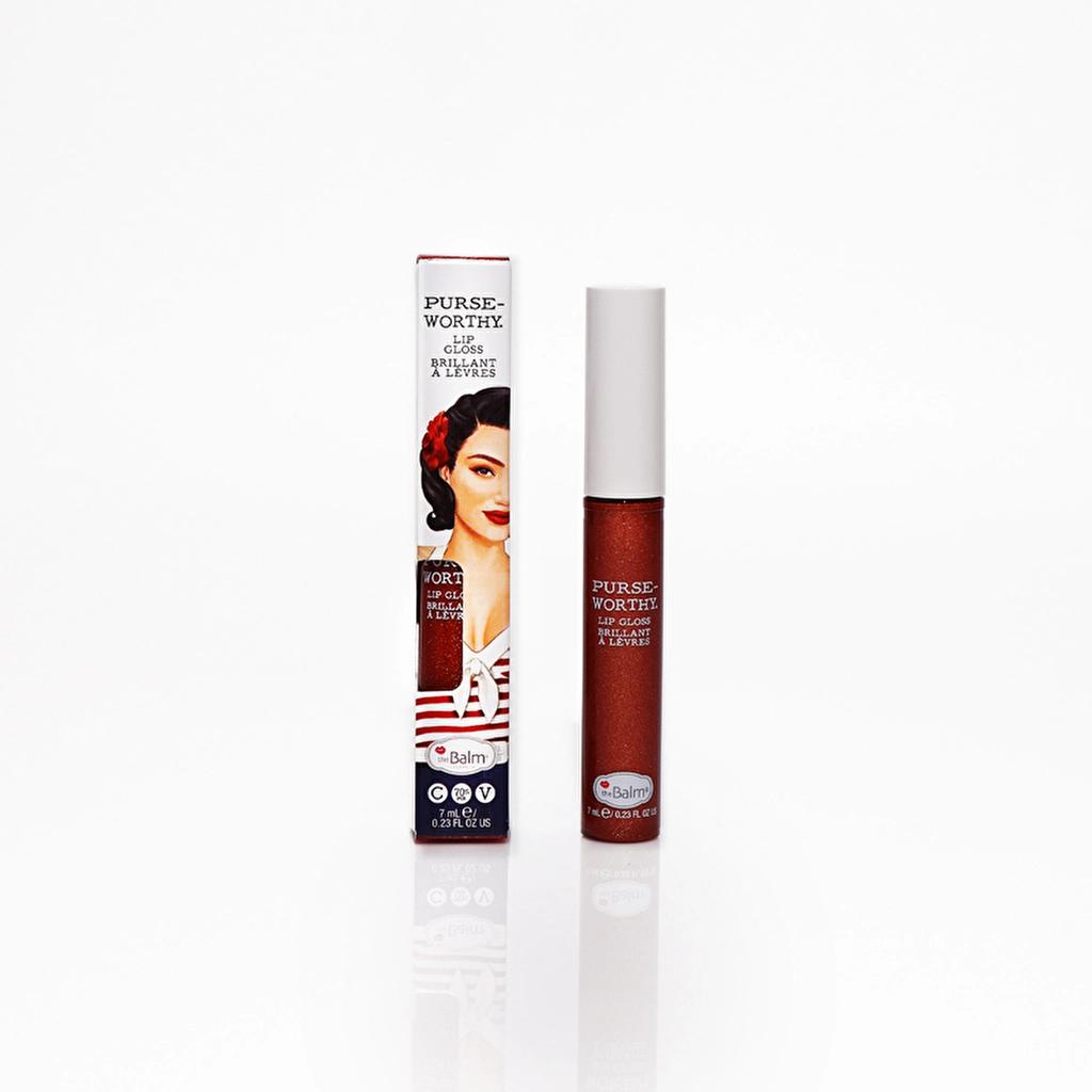 theBalm Purseworthy Lip Gloss Saddle High-Shine Finish 0.14 oz