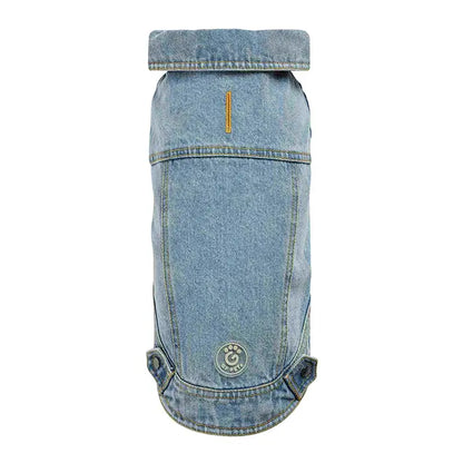 GF Pet 90s Denim Dog Jacket Retro Sherpa Lined Coat