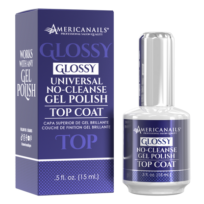 No-Cleanse Gel Polish Top Coat | Glossy .5oz