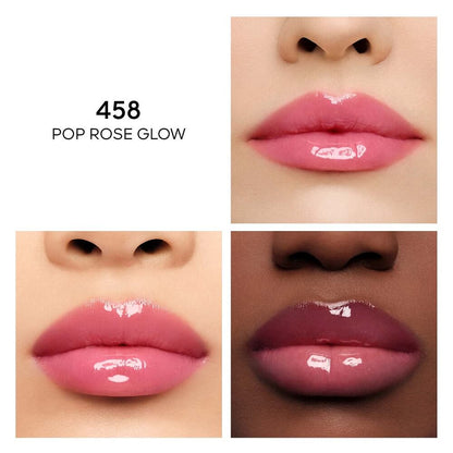 Guerlain KissKiss Bee Glow Oil 458 Pop Rose Nourishing Lip Oil
