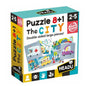 Headu 8+1 Double-Sided My City Puzzle for Toddlers 2-5 Years